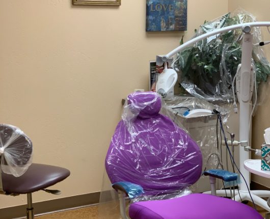 A doctor's room at dental office
